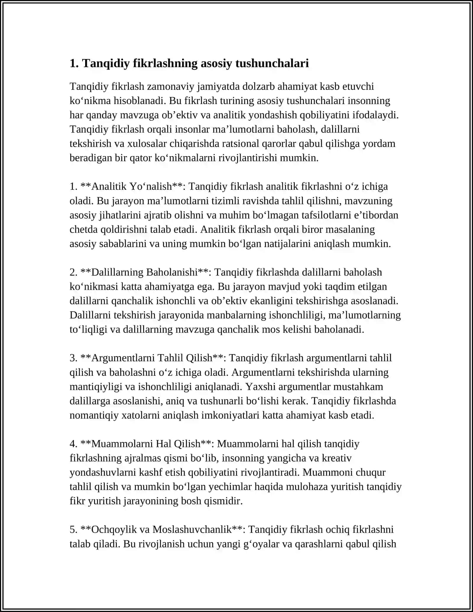TADQIQOT KOʻNIKMALARI VA TANQIDIY FIKRLASHDA SHAXSLARARO MUNOSABATLAR 3