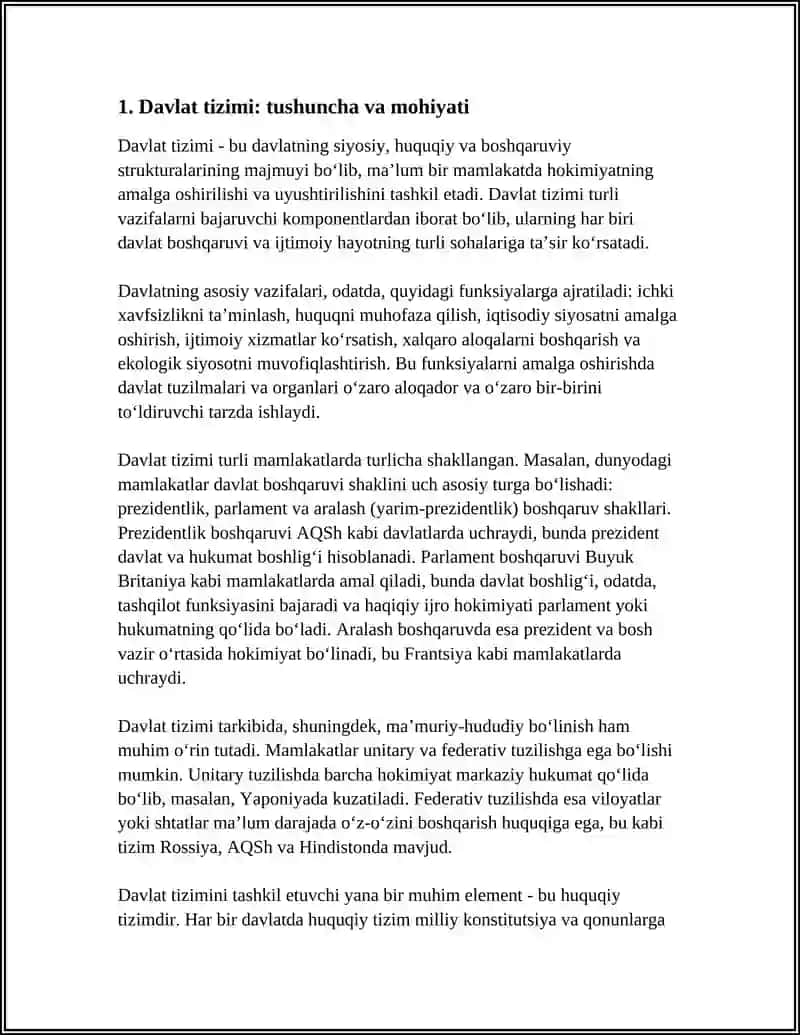 DAVLAT TIZIMI 3
