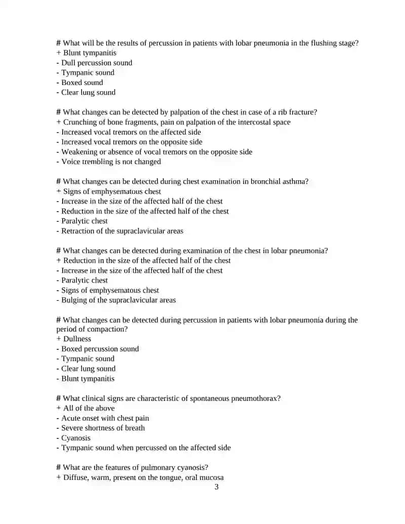 Lung gangrene sputum test 3
