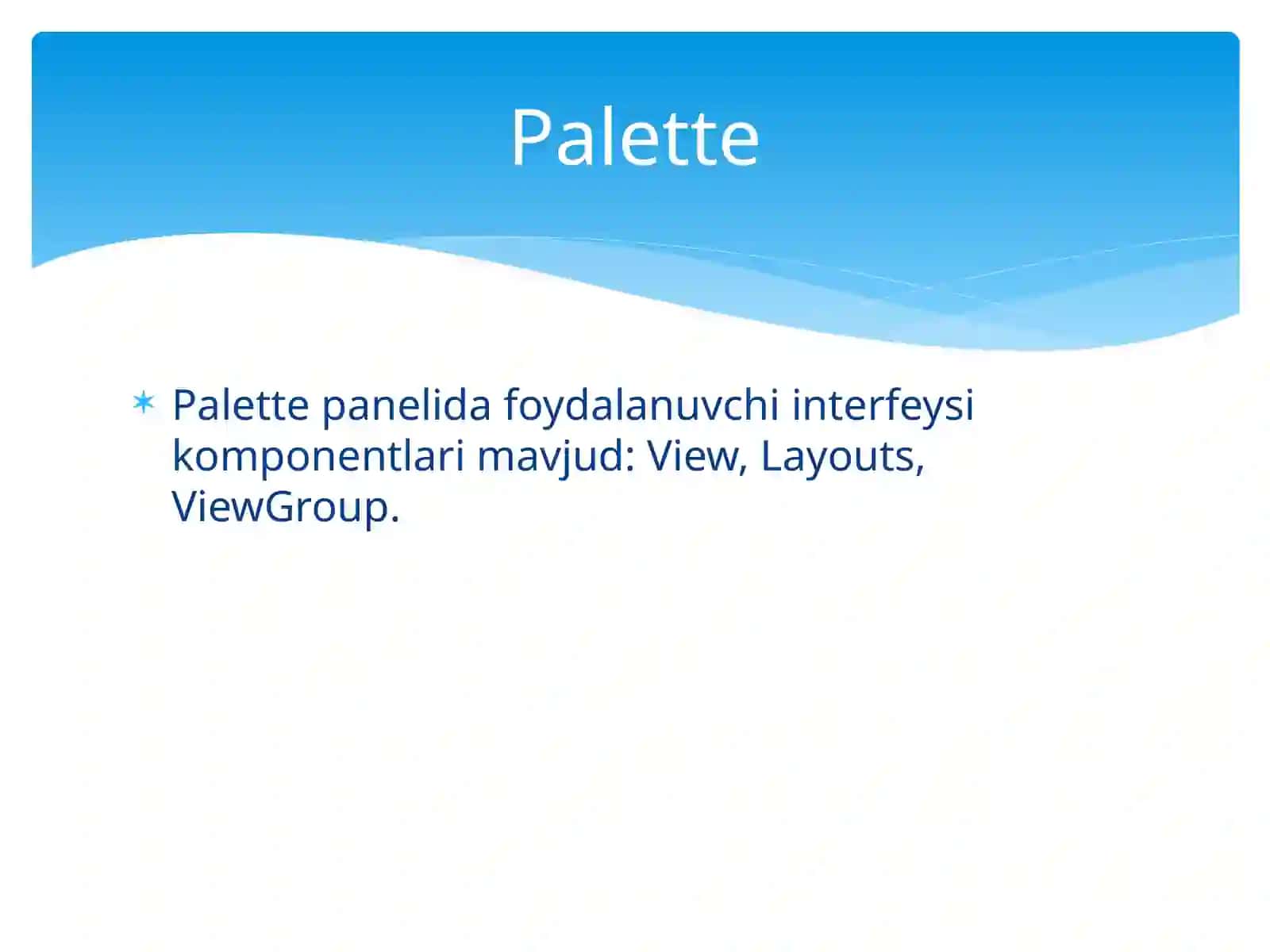 Flutter: Android Studioda asosiy komponentalar bilan ishlash 3