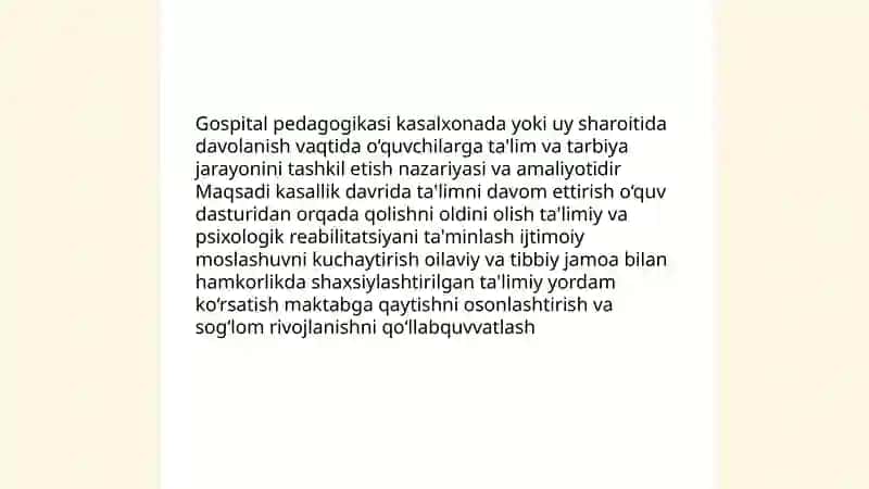 Gospital pedagogikasi tushunchasi va maqsadi 3