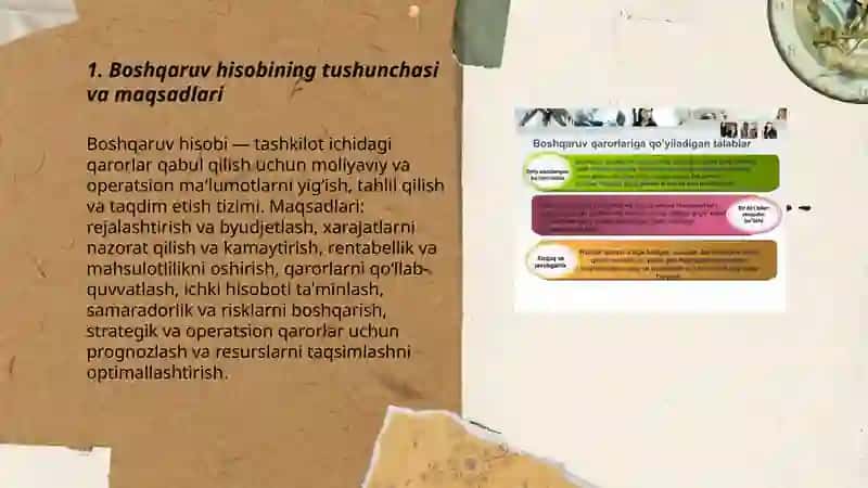 Boshqaruv hisobi biznes jarayonlarini hisobga olish 3