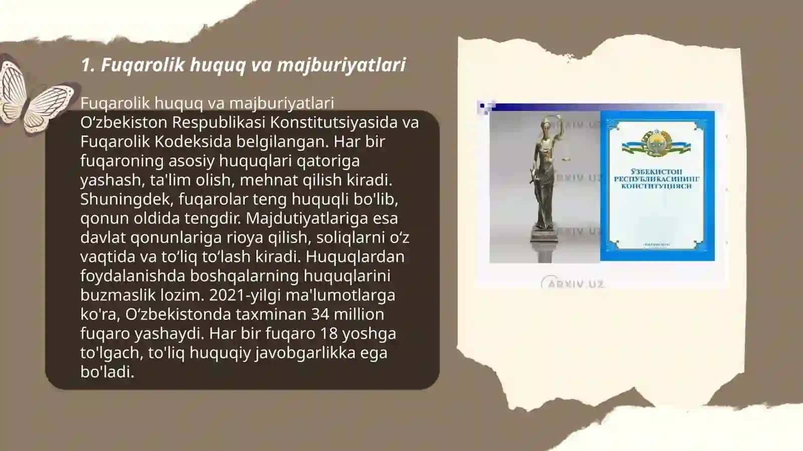 Fuqarolik huquq va majburiyatlari 3
