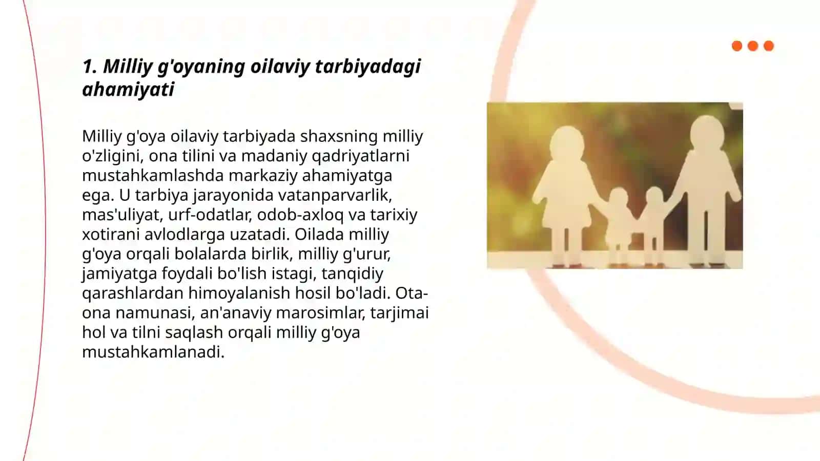 Milliy g'oya va oilada shaxs tarbiyasi 3