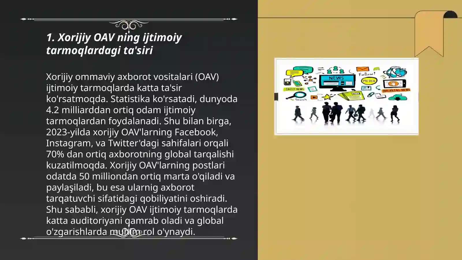 Xorijiy OAV ning media makondagi oʻrni 3