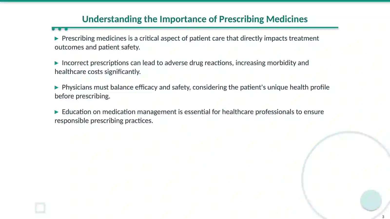 Mastering the Art of Medicine Prescription 3
