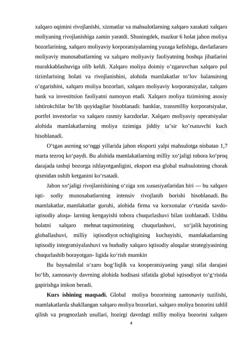 GLOBAL MOLIYAVIY BOZORLAR VA ULARNI TARTIBGA SOLISH VOSITALARI 3