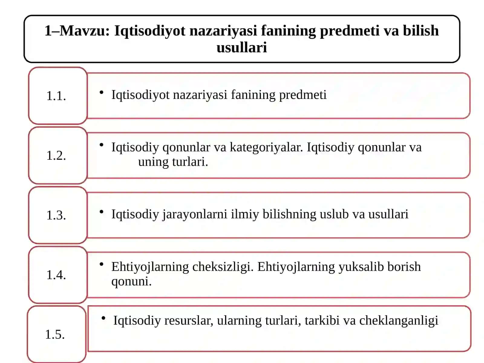 Iqtisodiyot nazariyasi Fanining Predmeti 3