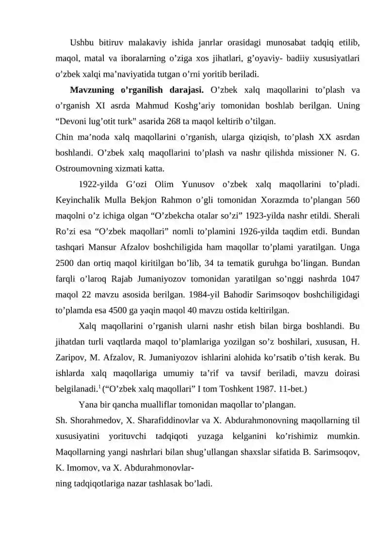 O`ZBEK XALQ MAQOLLARIDA SHART MUNOSABATINING FOYDALANISHI 3