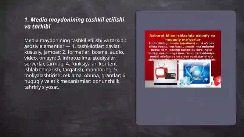 Media maydon tuzilishi va tasiri 3