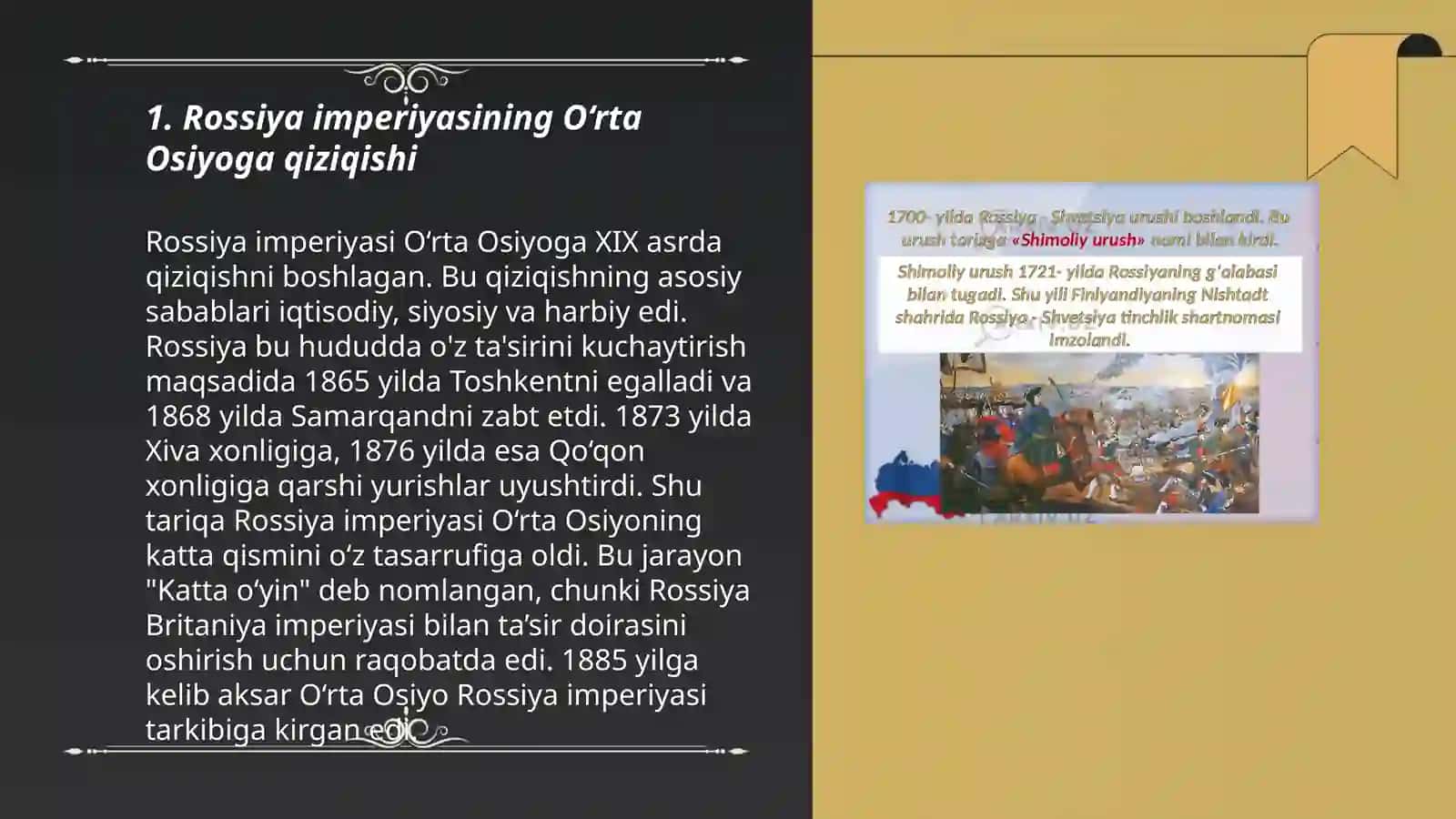 Rossiya imperiyasining O‘rta Osiyoga harbiy yurishlari 3