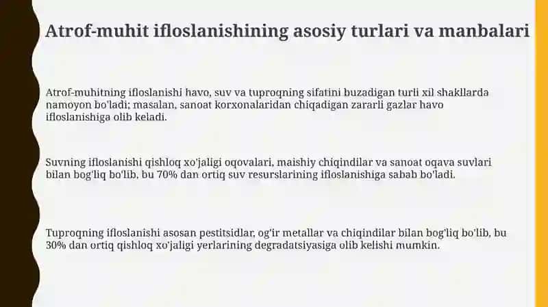 Atrof muhitni muhofaza qilish 3