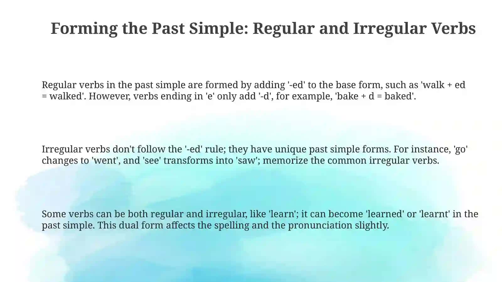Past Simple: Formation and Usage 3