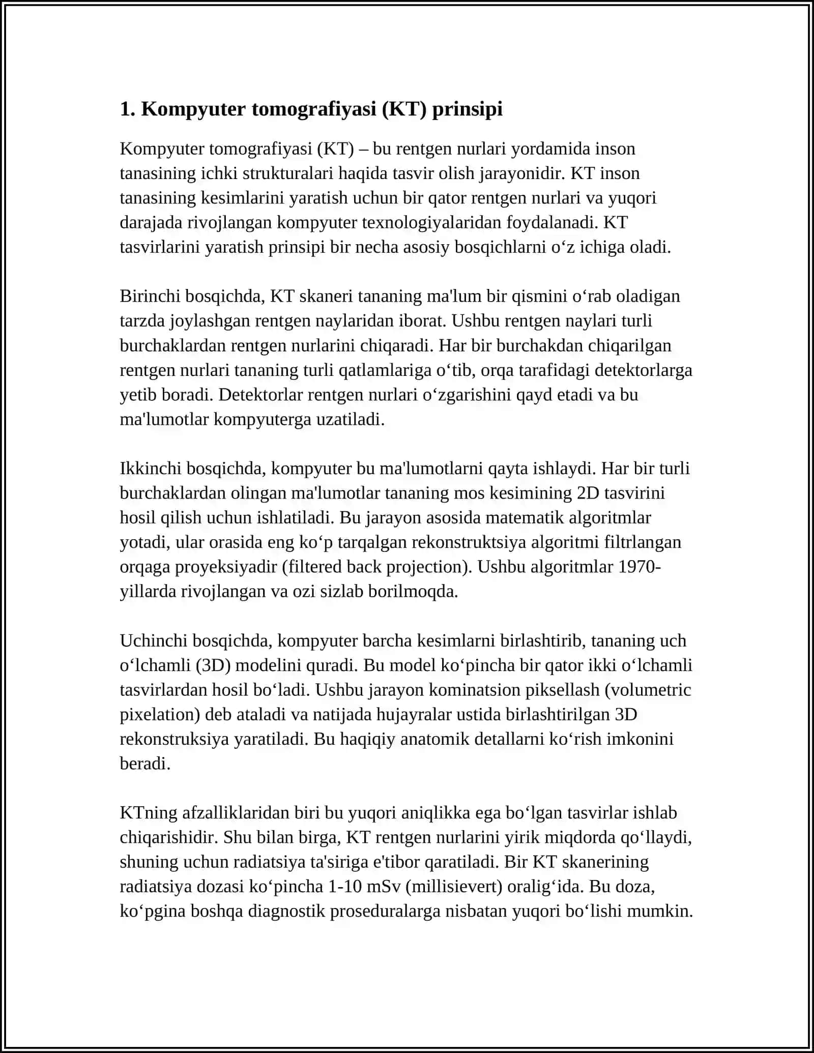 TIBBIY TOMOGRAFIYA APPARATLARINING ISHLASH PRINSPLARI 3