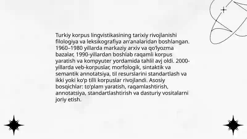 Turkiy korpus linguistikasining rivojlanishi 3