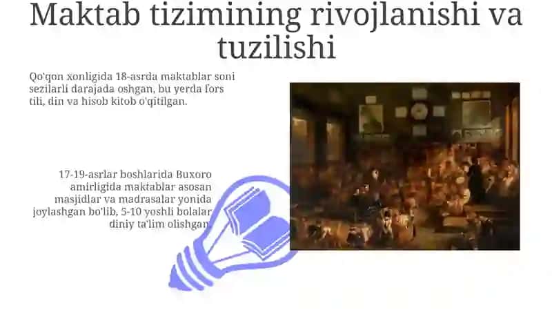 XVll-XIX asrlarning birinchi yarmida ta'lim, maktab va pedagogik fikrlar 3