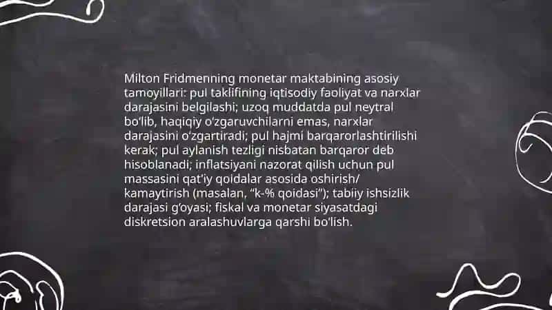 Fridmenning monetar maktabi 3