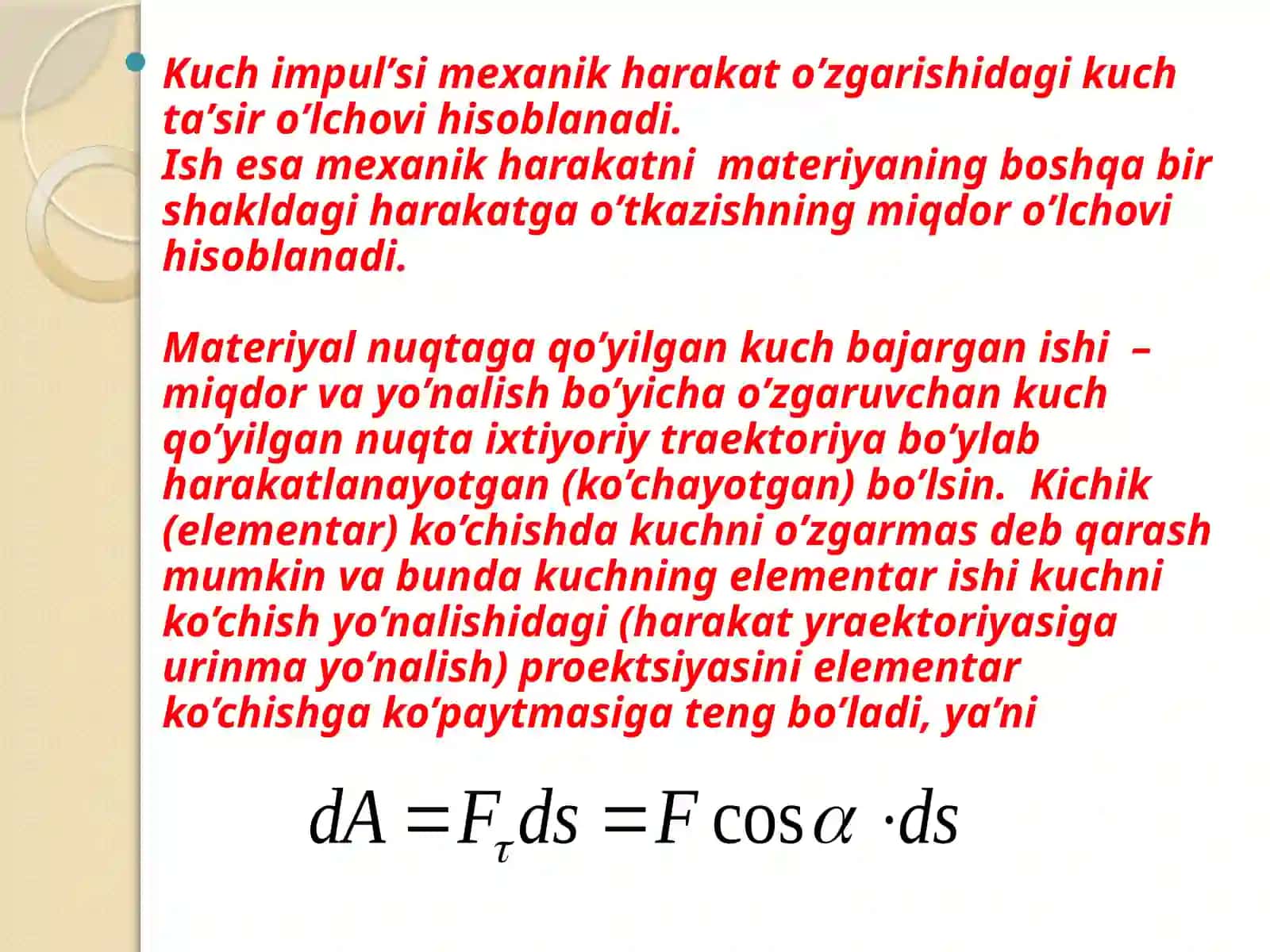 MEXANIaKSISTEMANING KINETIKENERGIYASI 3