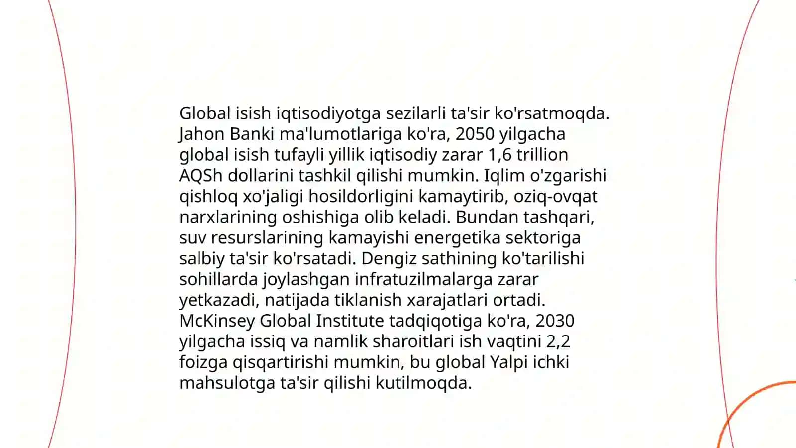 Globallashuvning milliy rivojlanishga oʻtkazayotgan taʼsiri va uning oqibatilari 3