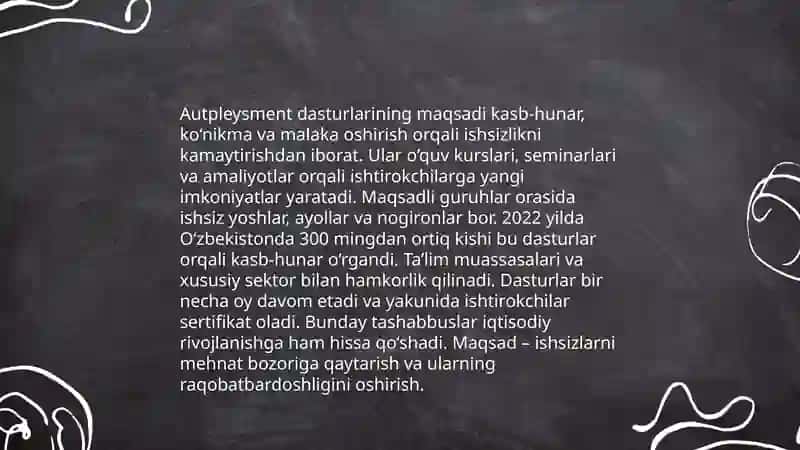 Muvafaqqiyatli autpleysment dasturlarini ishlab chiqarish 3