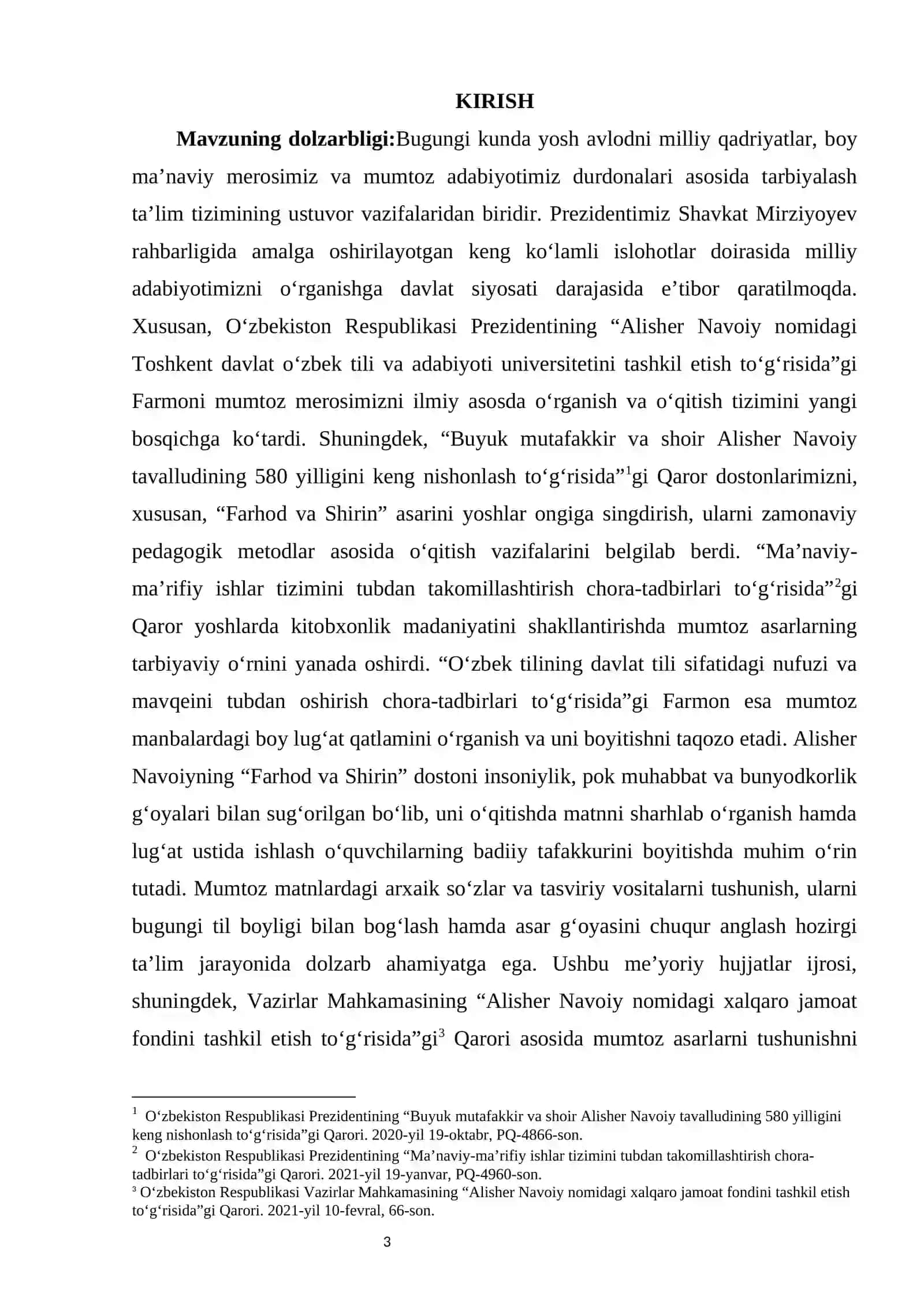 Mumtoz asarlarni sharhlab o‘rganish, lug‘at ustida ishlash (“Farhod va Shirin” asari misolida) 3