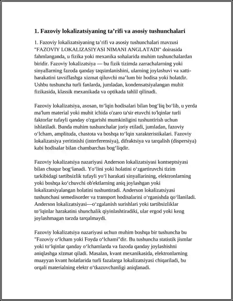 FAZOVIY LOKALIZASIYASI NIMANI ANGLATADI 3