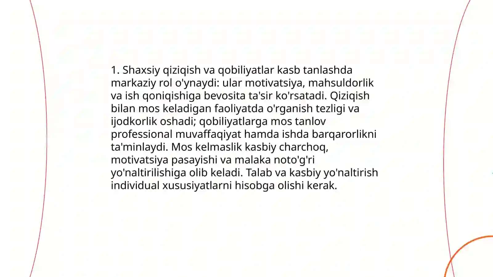 Individuallik kasb tanlash va kasbga yo'naltirish muammolari 3