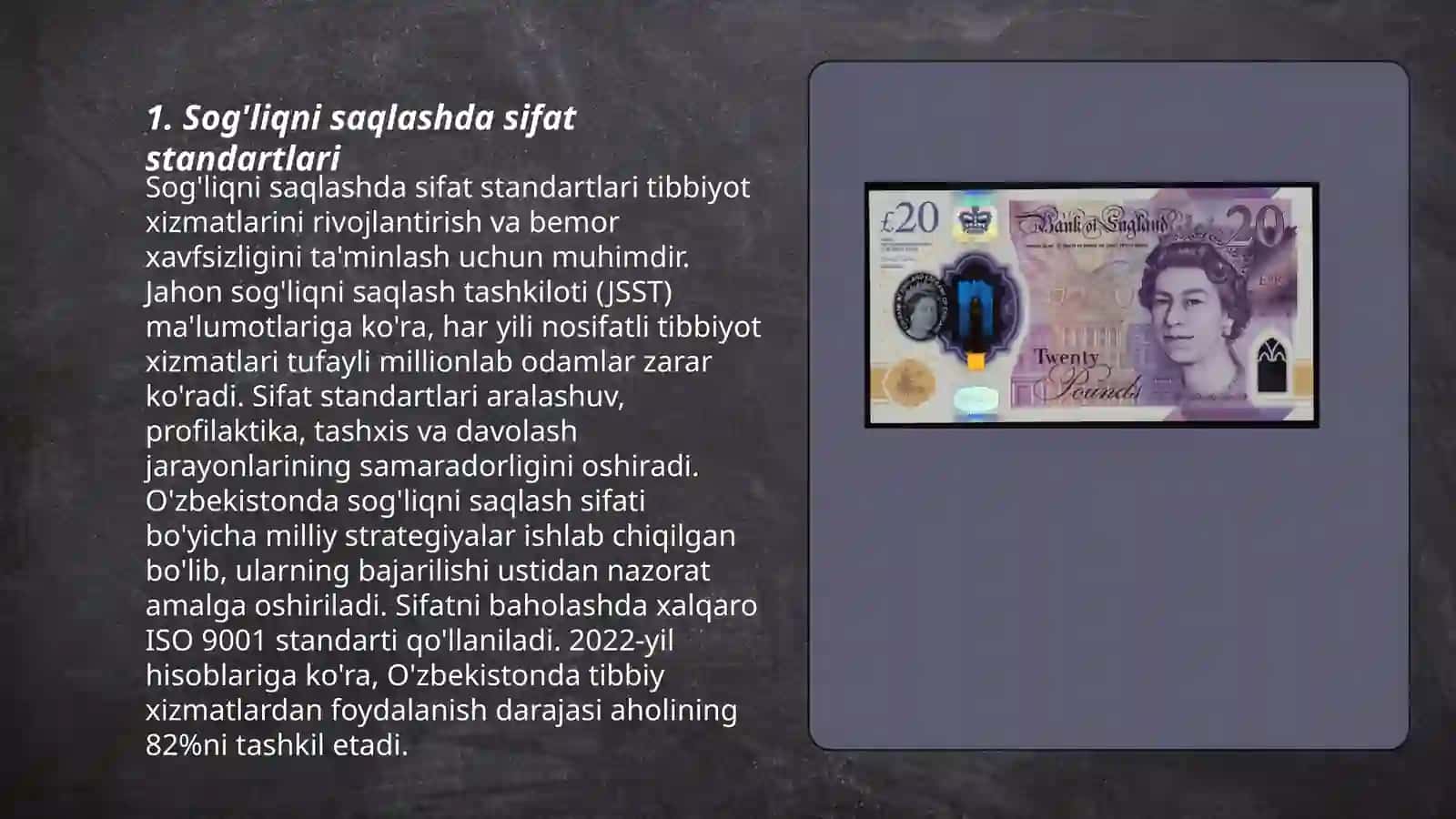 Tibbiyot amaliyotida ishlatiladigan standartlar, ularning turlari 3