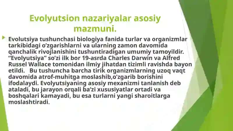 Tabiiy va jinsiy tanlanish nazariyasi 3