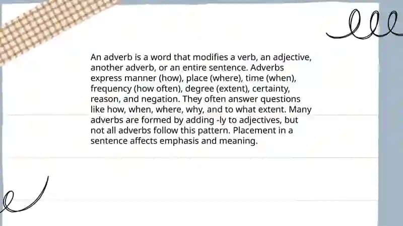 Adverbs 3