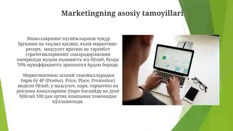Marketingning asosiy tamoyillari 3