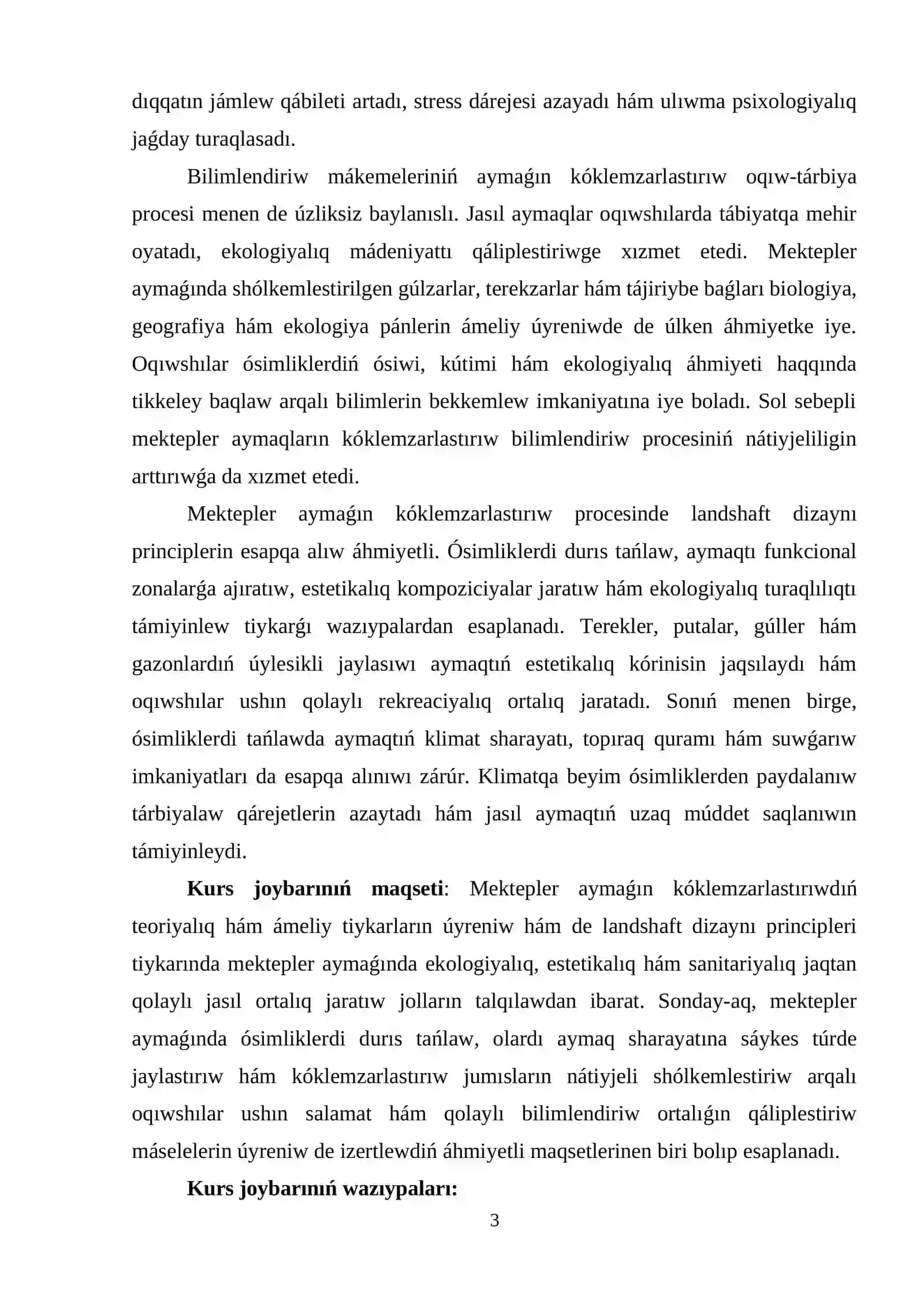 MEKTEPLER AYMAQLARIN KÓKLEMZARLASTIRIWDIŃ TEORIYALIQ TIYKARLARI 3