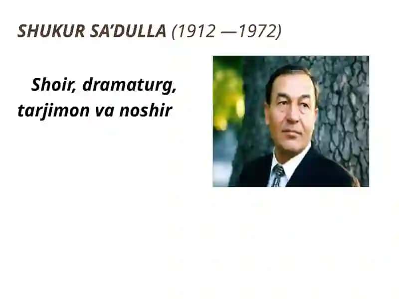 Shukur Sa’dulla–bolalik kuychisi 3