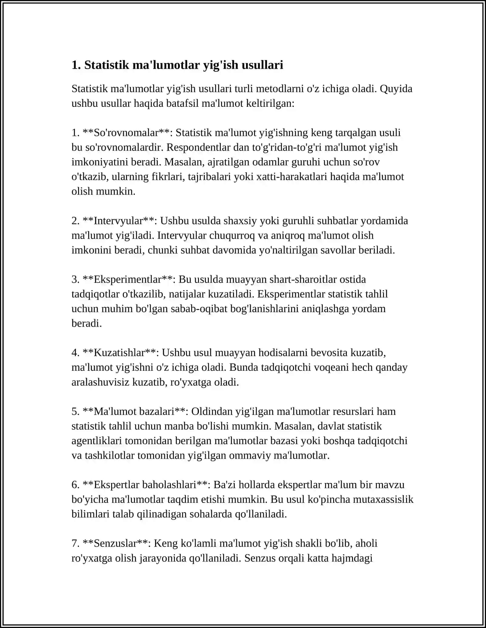 STATISTIKA FANI VA FAOLIYATINI TABAQALANISHI 3