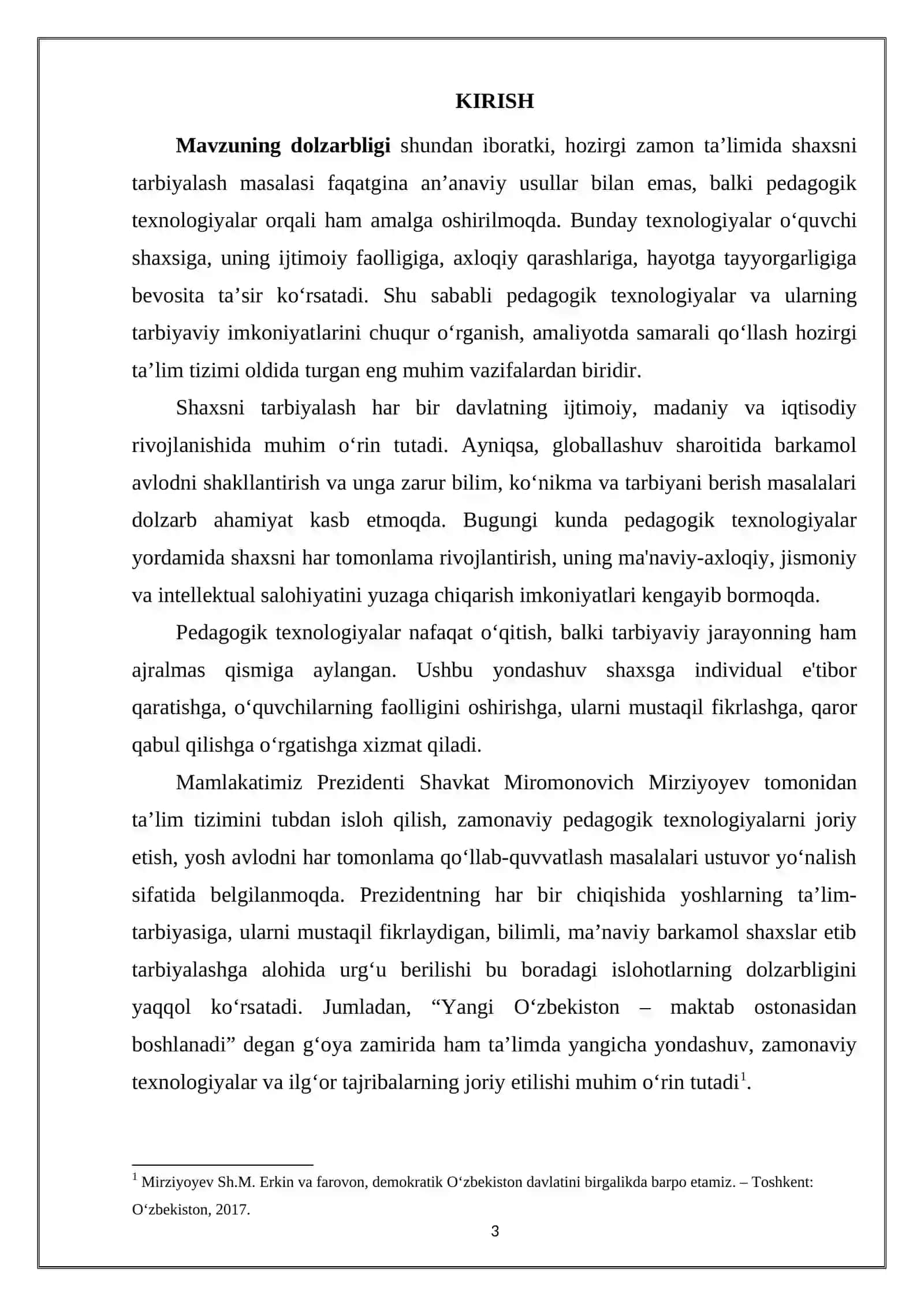 Shaxsni tarbiyalashda pedagogik texnologiyalardan foydalanish 3