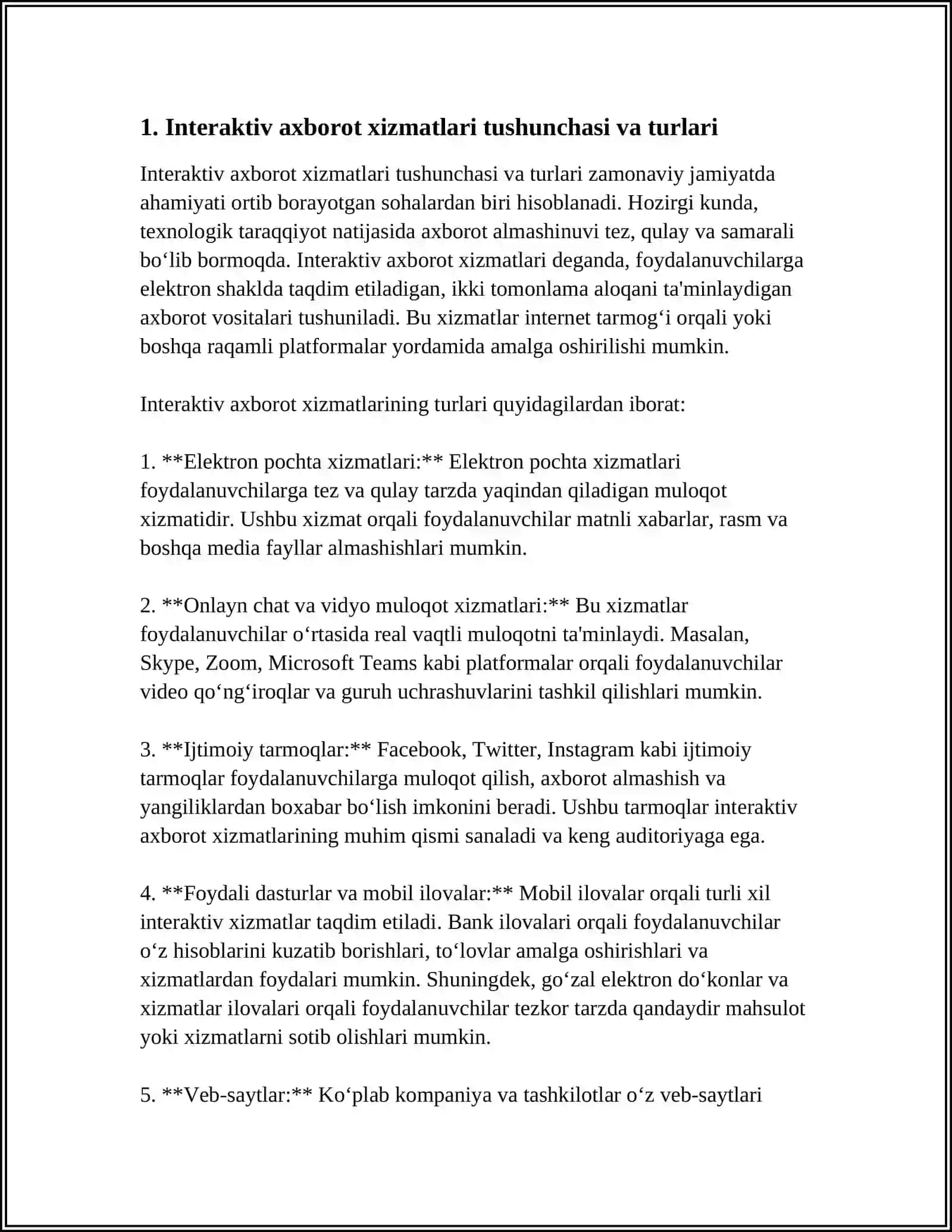 INTERAKTIV AXBOROT XIZMATLARI 3
