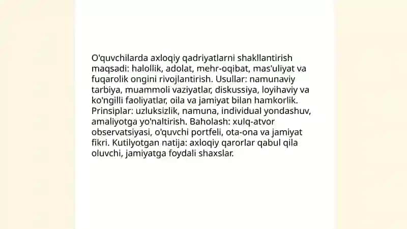 Óquvchilarni Ma'naviy-Axloqiy Tarbiyalash 3