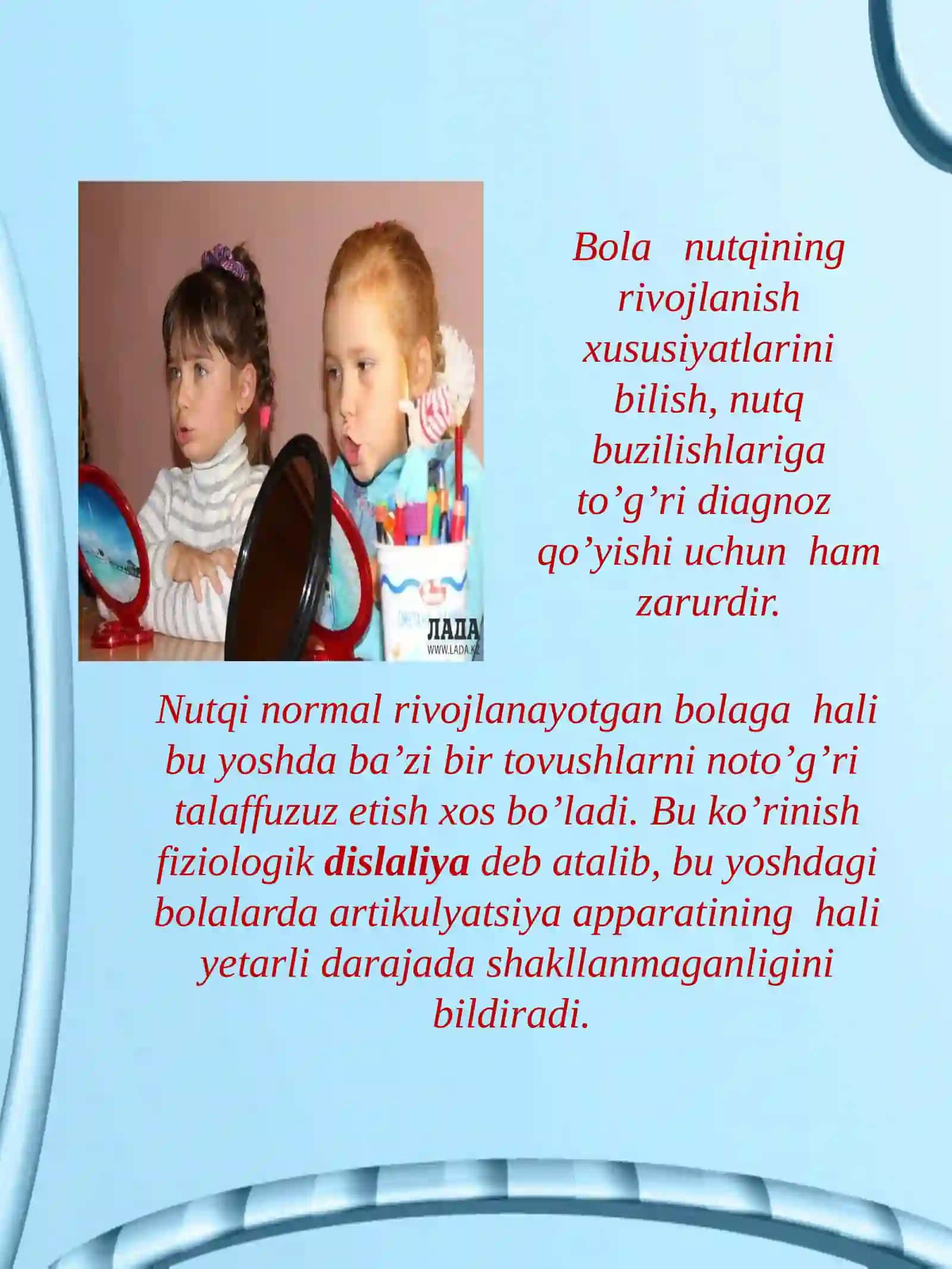 Maktabgacha ta’lim bolalarini nutqini o’stirish 3