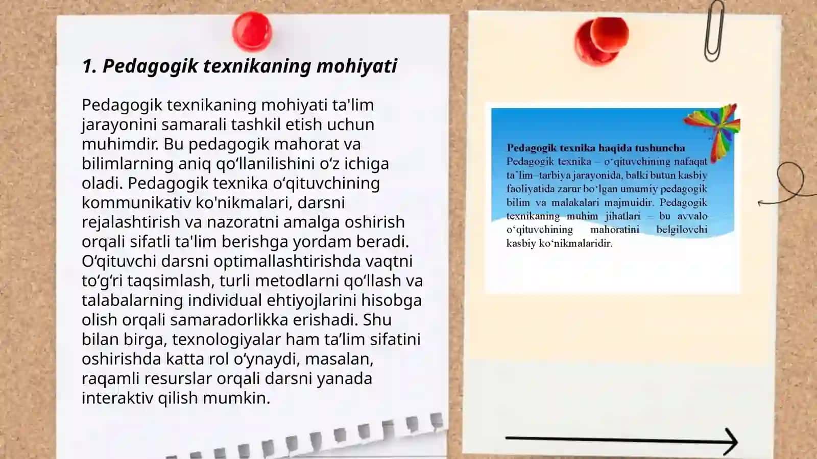 Pedagogik texnika va uni shakillantirish usullar 3