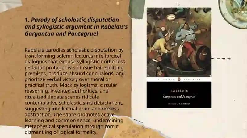 Scholasticism in F.Rable's Gargantua and Pantagruel 3