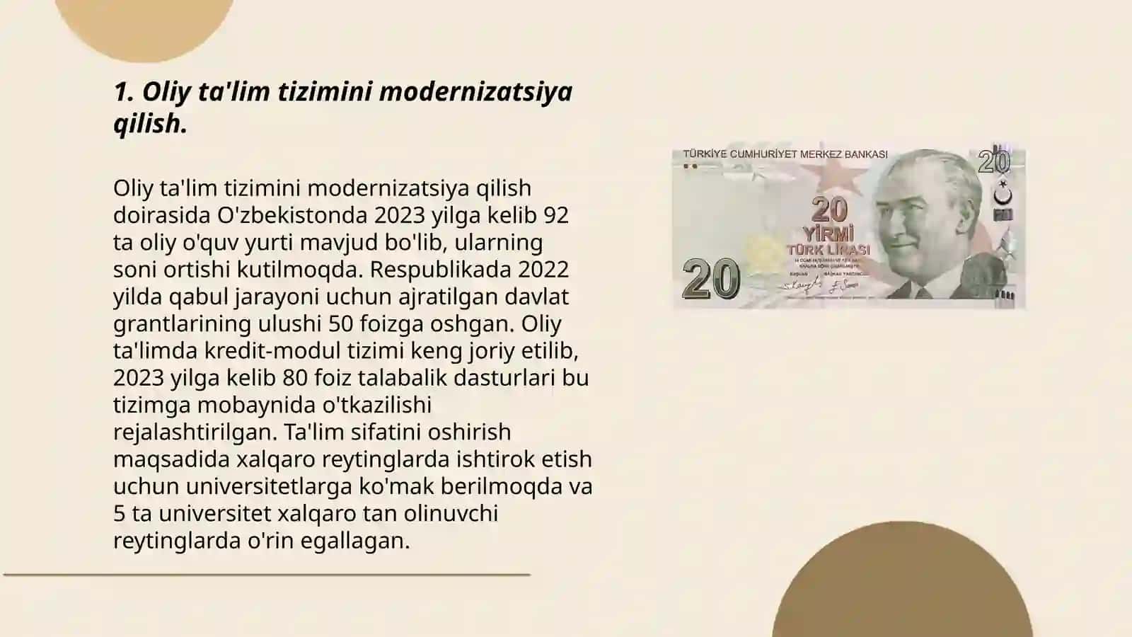 Oliy ta'lim sohasida islohotlar va istiqbollar 3