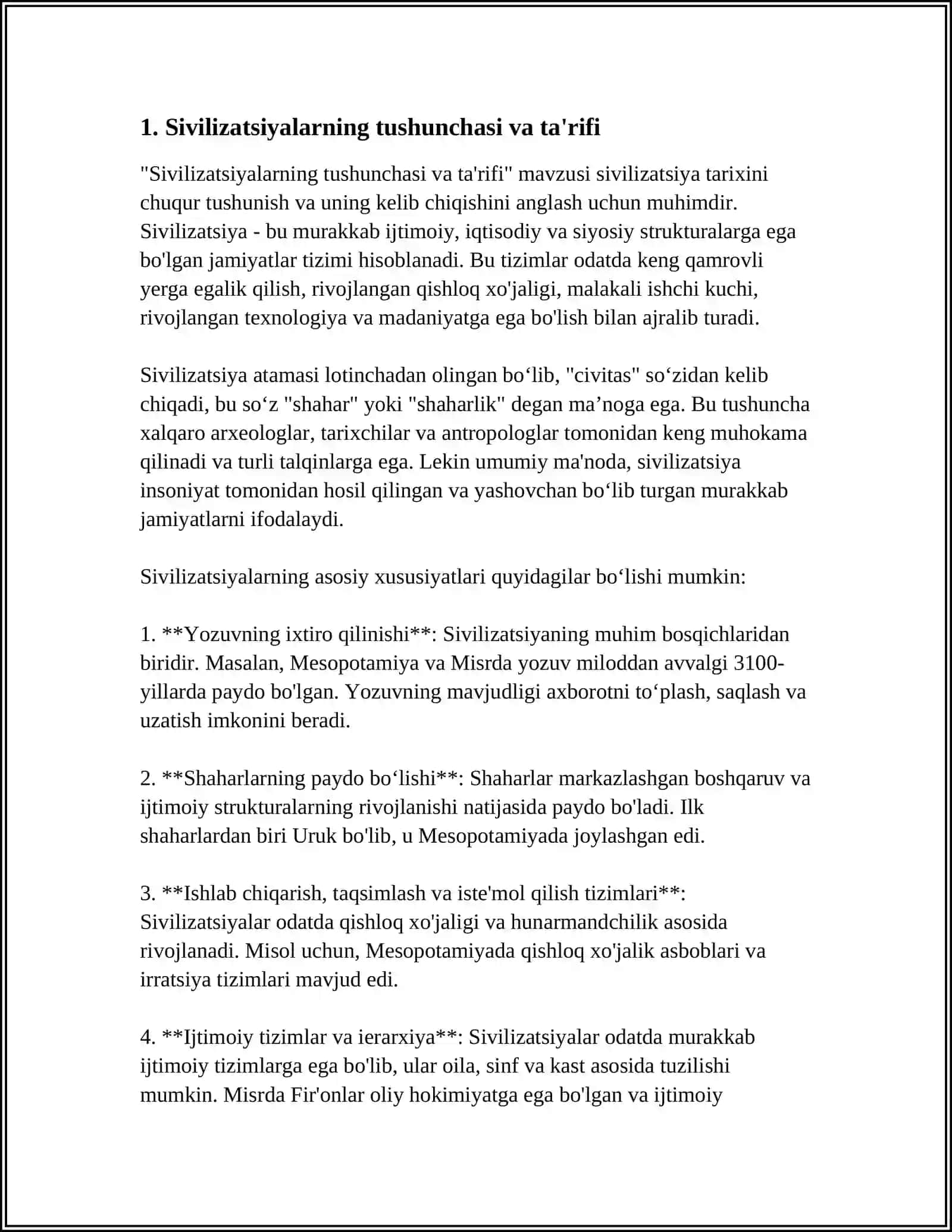S. XANTINGTONNING "SIVILIZATSIYALAR TO'QNASHUVI" ASARINI O'QISH VA MOHIYATI BO'YICHA ESSE TAYYORLSH 3