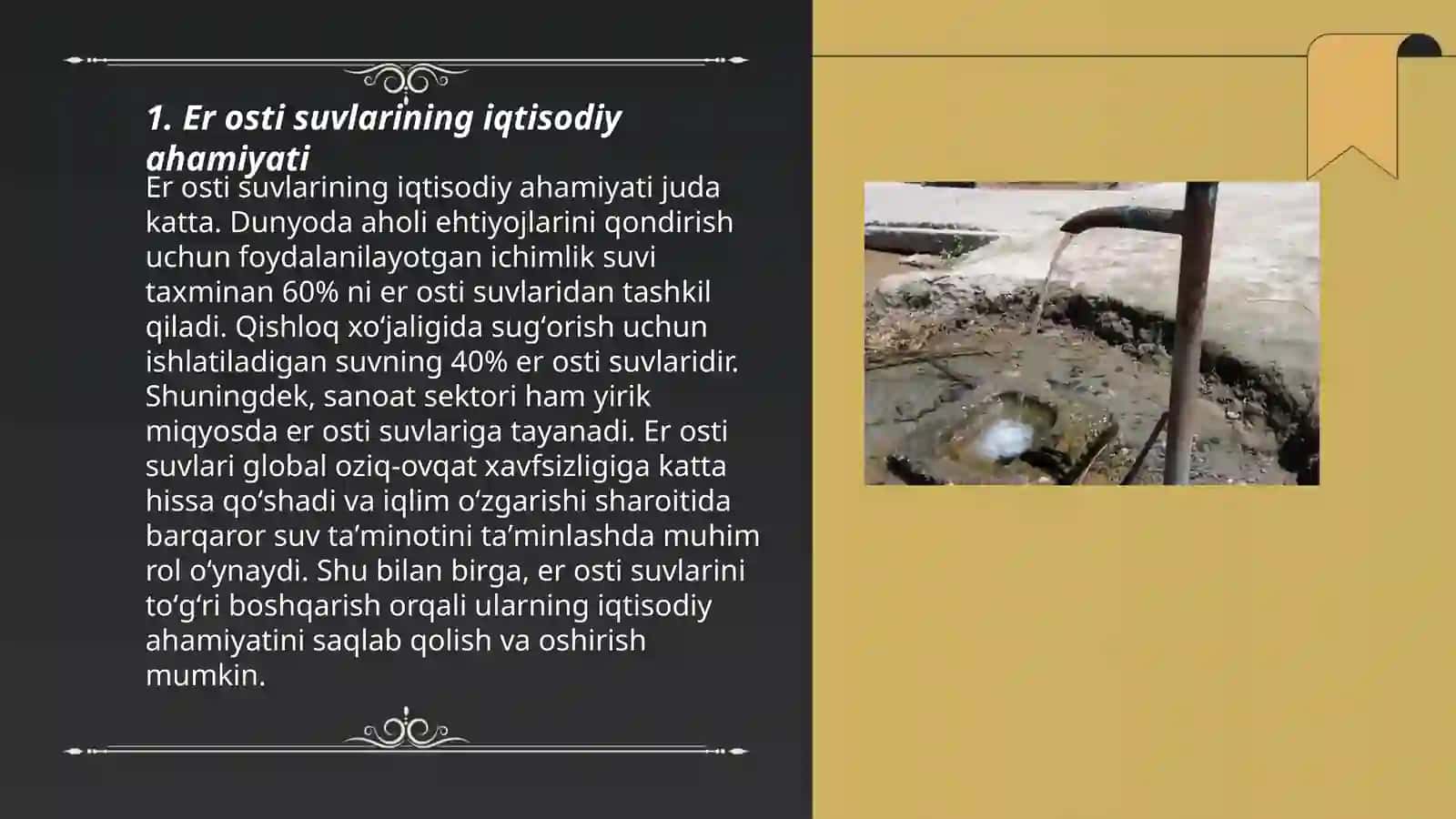 Er osti suv resurslarining barqaror rivojlanishga tasiri 3