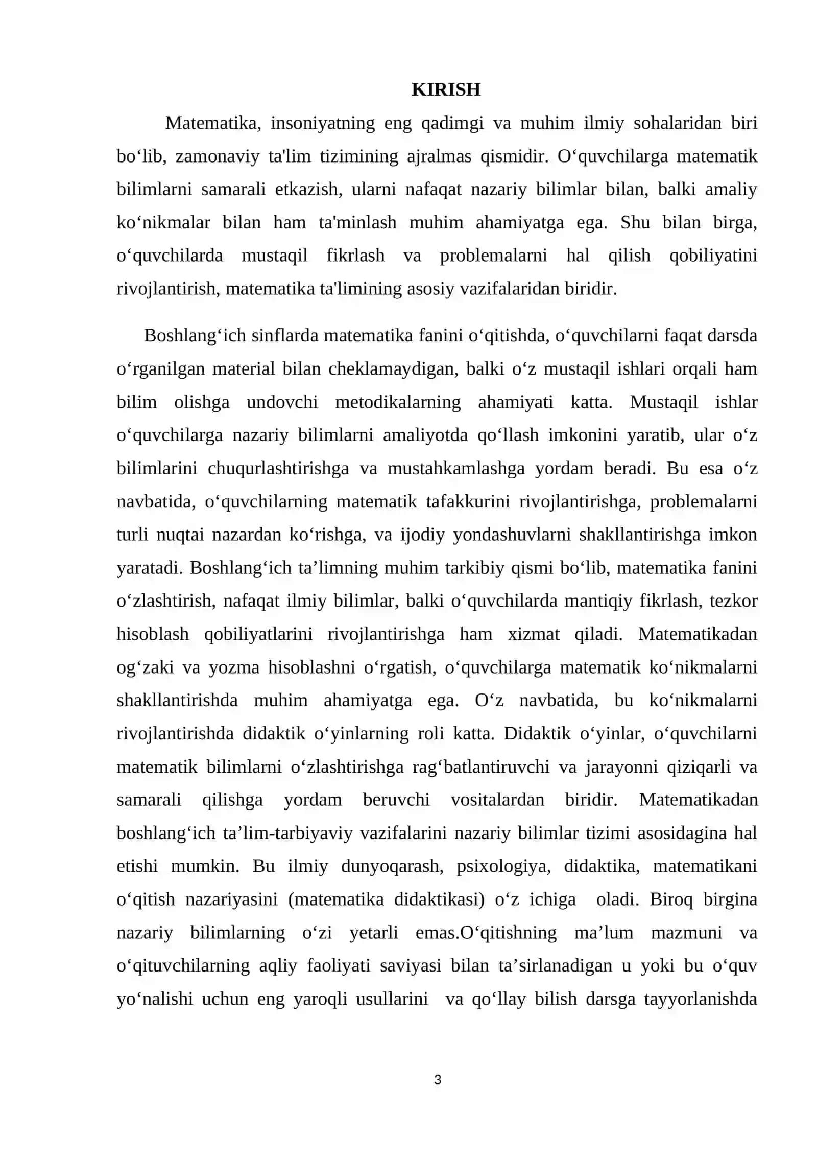 1-2-sinflarda o‘quvchilarning matematikadan mustaqil ishlarini tashkil qilish metodikasi 3