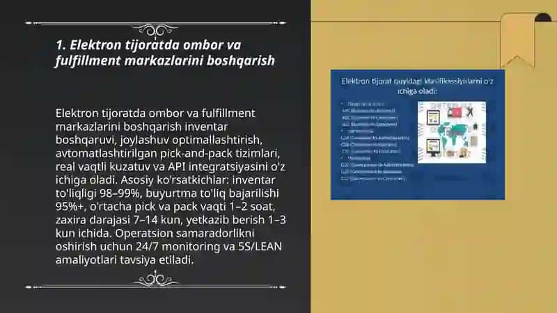 Elektron tijoratdagi logistika 3