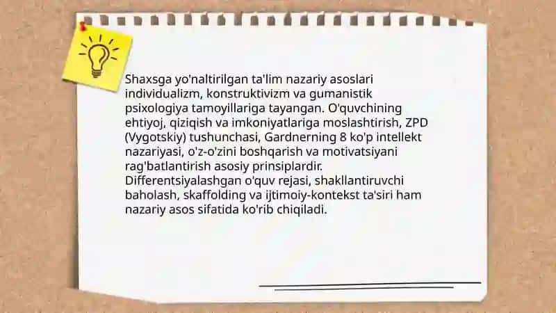 Shaxsga yonaltirilgan ta’lim texnalogiyalari 3
