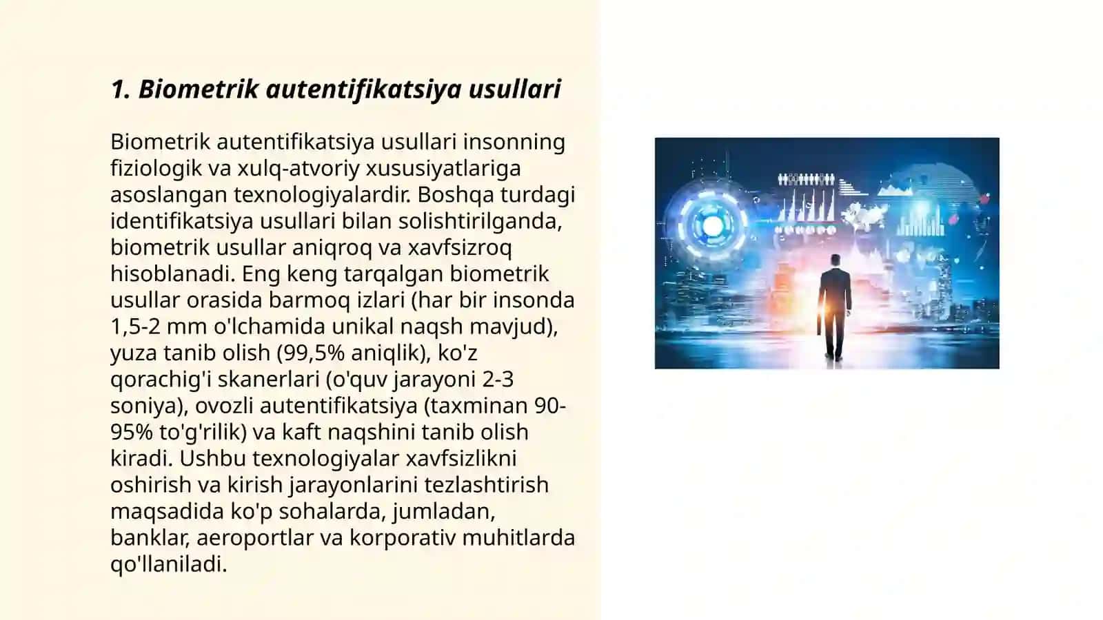 Identifikatsiyalash va autentifikatsiyalash usullari hamda Elektron raqamli imzo 3