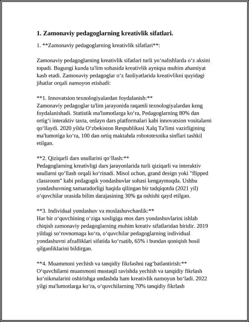 Zamonaviy pedagoglarning kreativlik sifatlari 3