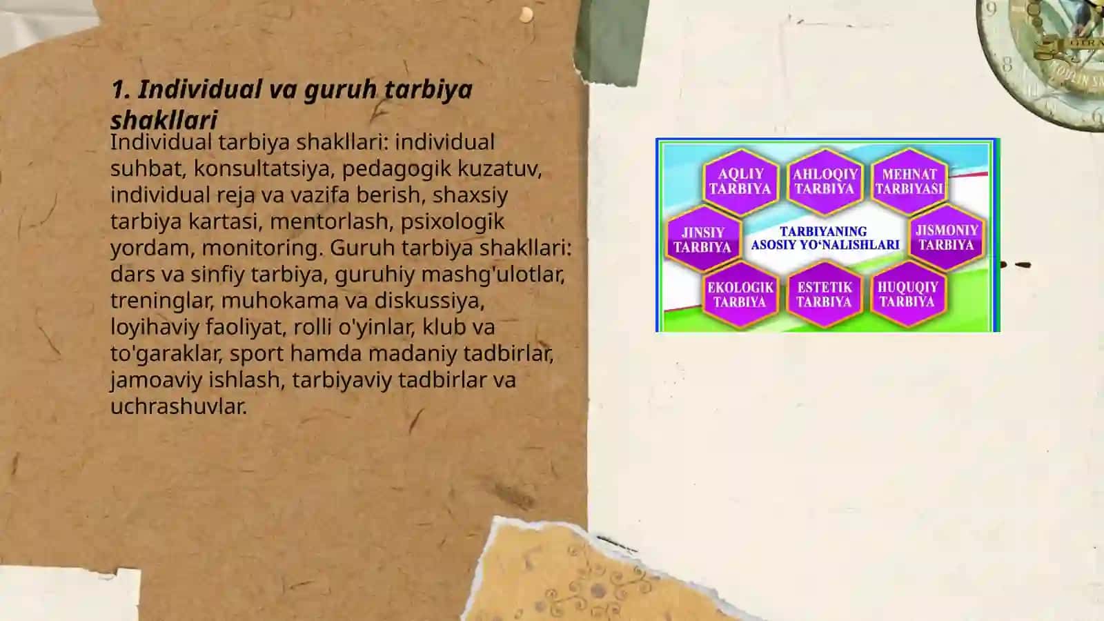 Tarbiya jarayonining shakllari va metodlari 3