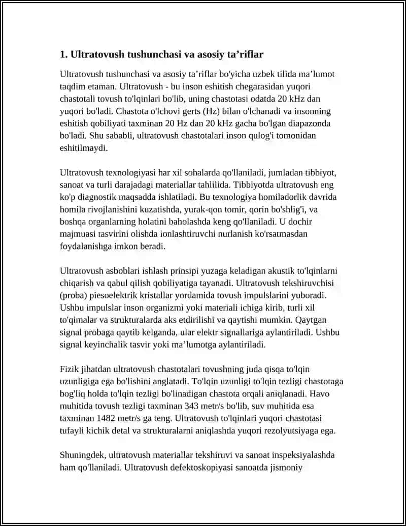 Ultratovush haqida va apparatlarining ishlash ma'lumot 3